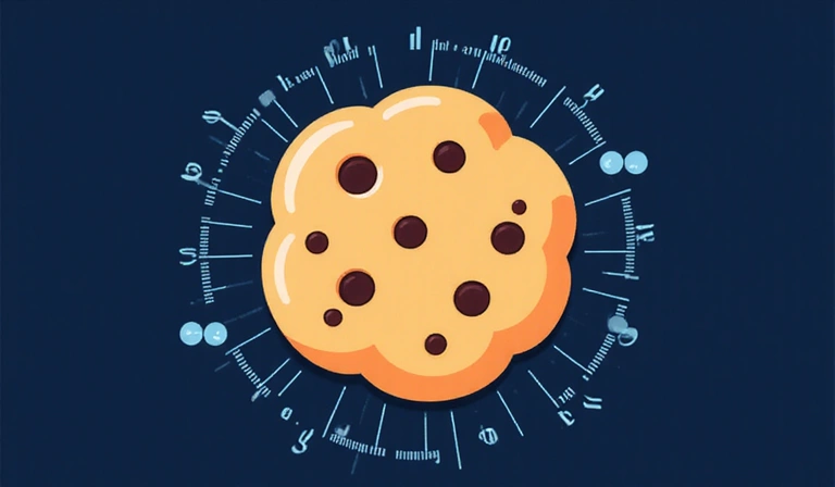 Illustration of a cookie icon representing digital data