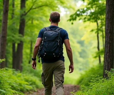 Robust man enjoying nature symbolizing men's health